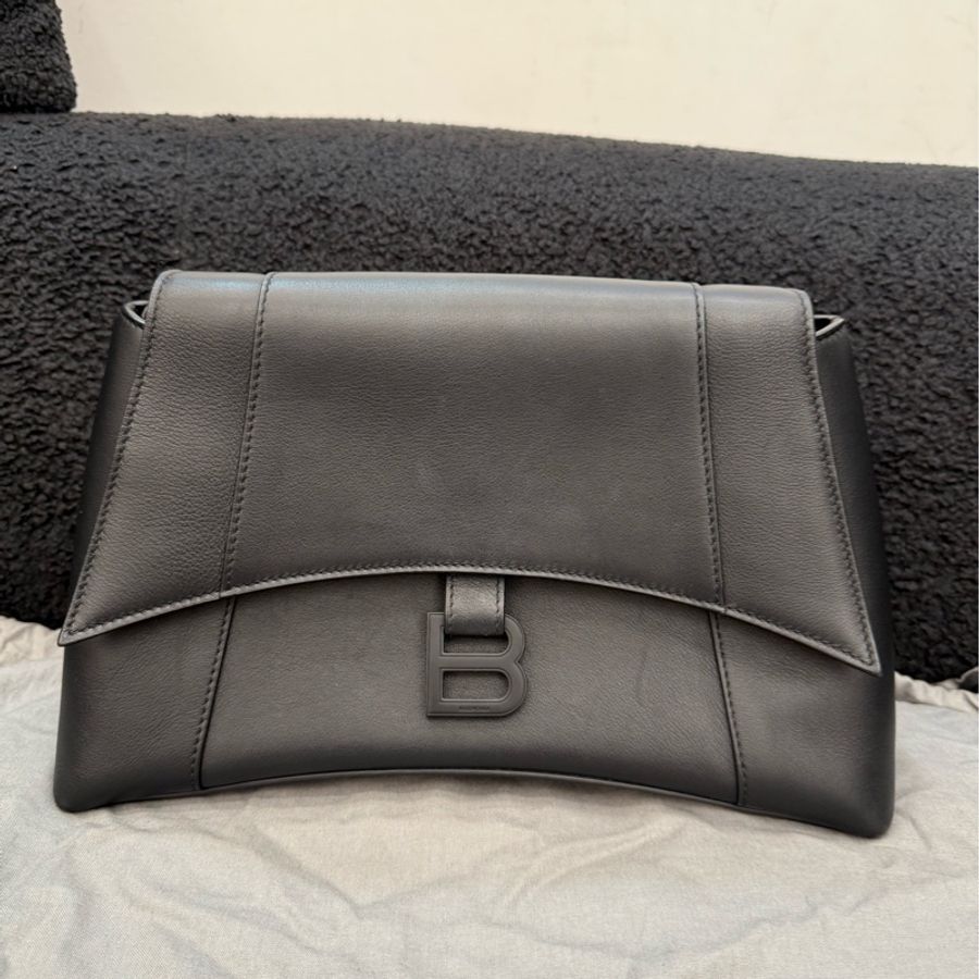 Balenciaga/巴黎世家 Downtown黑色小號沙漏包 底長29cm-1