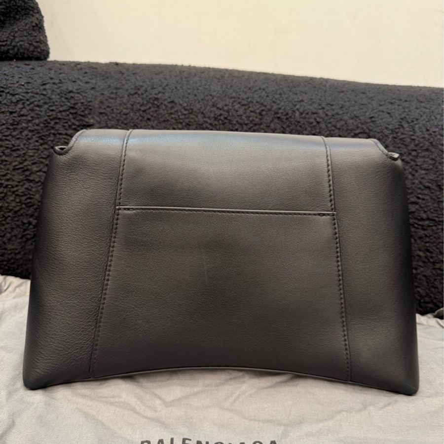 Balenciaga/巴黎世家 Downtown黑色小號沙漏包 底長29cm-2