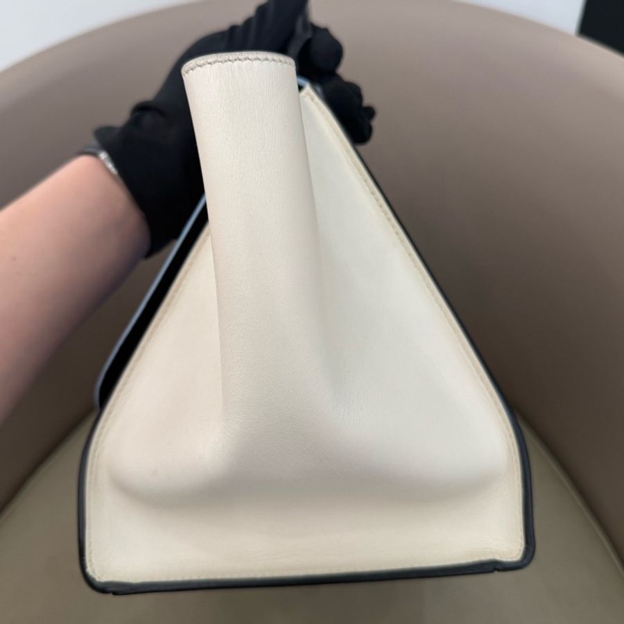 Celine/賽琳 藍白黑拼色Trapeze鞦韆包-6