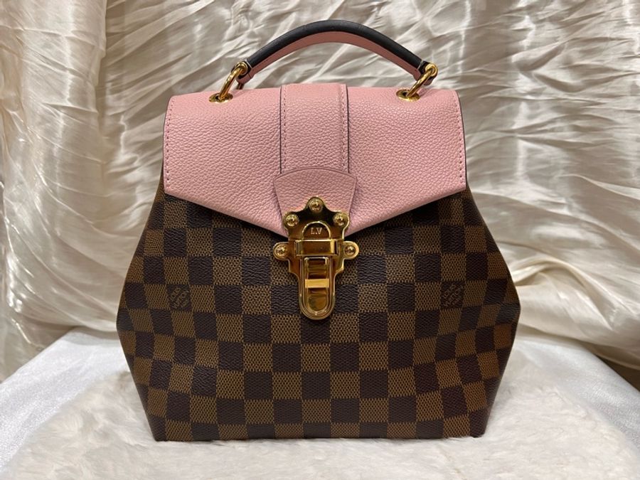 Louis Vuitton 路易威登| 【二手正品】棋盤格拼接後背包 (芭蕾粉) / 附單背帶-7