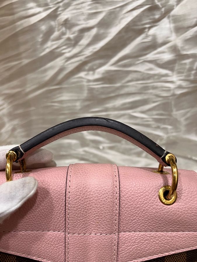 Louis Vuitton 路易威登| 【二手正品】棋盤格拼接後背包 (芭蕾粉) / 附單背帶-13