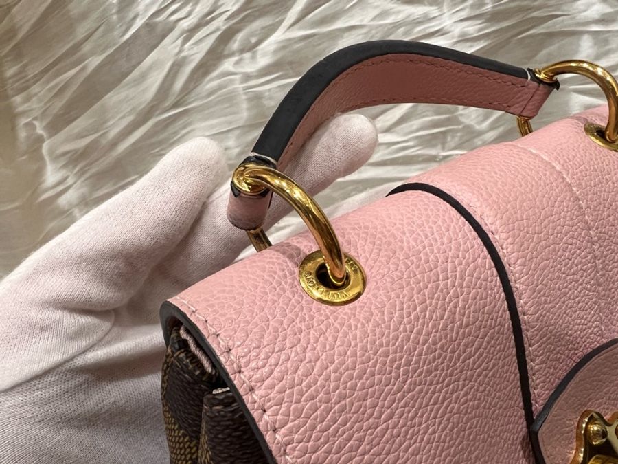 Louis Vuitton 路易威登| 【二手正品】棋盤格拼接後背包 (芭蕾粉) / 附單背帶-15