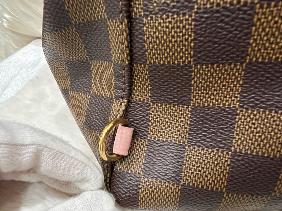 Louis Vuitton 路易威登| 【二手正品】棋盤格拼接後背包 (芭蕾粉) / 附單背帶-16