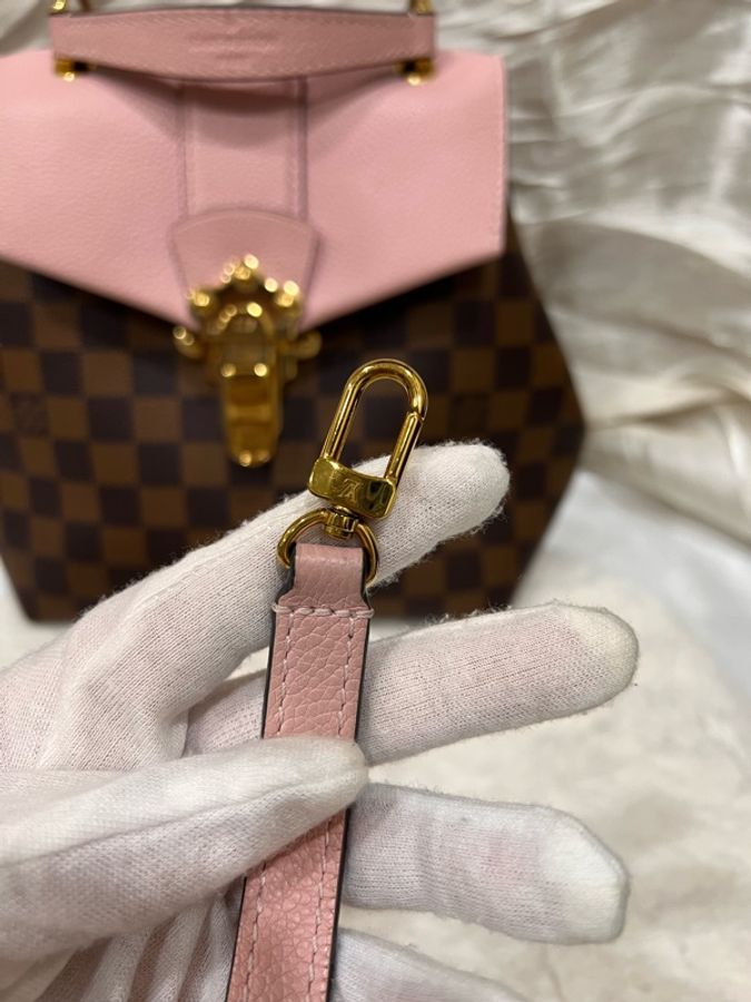 Louis Vuitton 路易威登| 【二手正品】棋盤格拼接後背包 (芭蕾粉) / 附單背帶-23