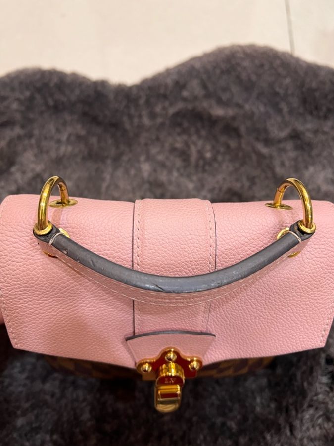 Louis Vuitton 路易威登| 【二手正品】棋盤格拼接後背包 (芭蕾粉) / 附單背帶-31