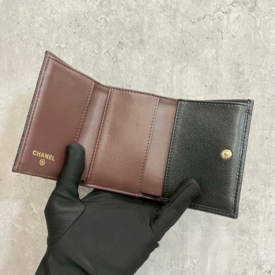Chanel Mini 三摺短夾 晶片款-11