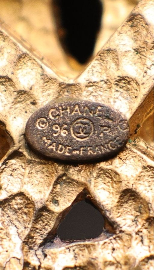 Chanel 96年素金网面编织CC手镯-3
