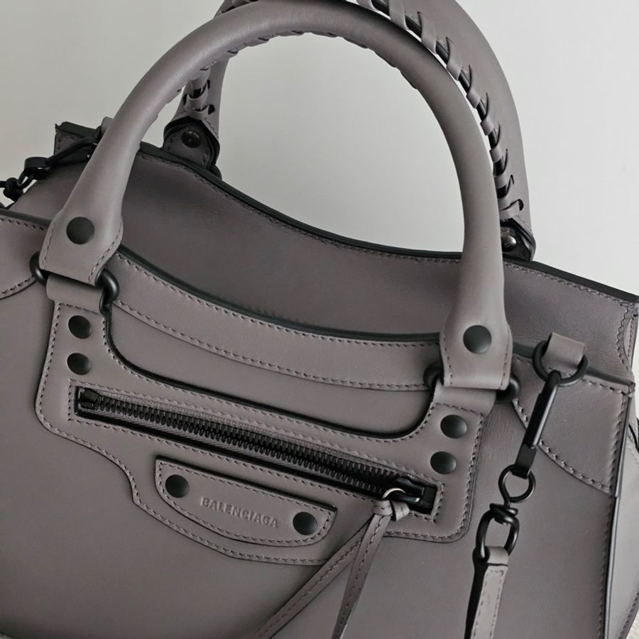 Balenciaga Neo classic 深灰兩用機車包 98新閒置-2