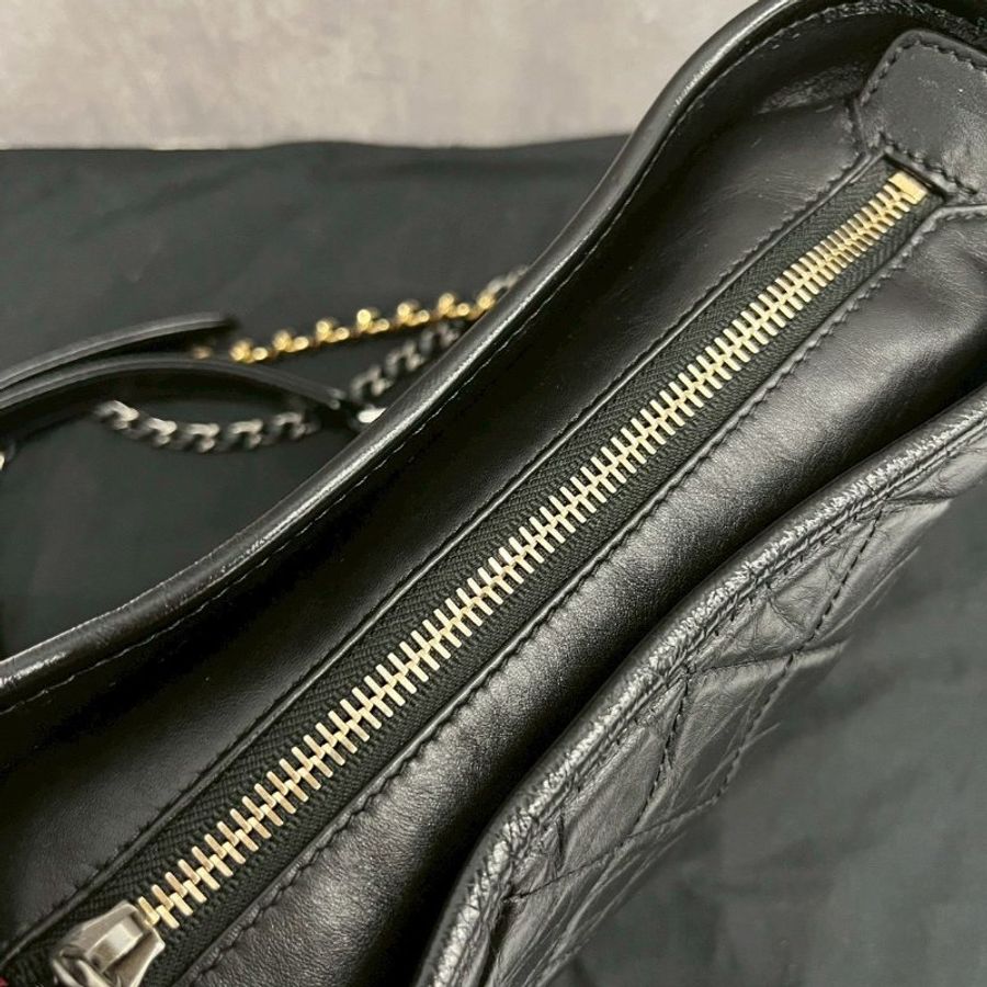 Chanel Hobo 流浪包 小號 黑金-14