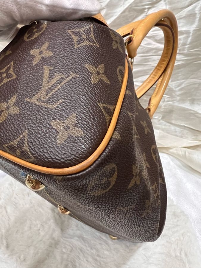 Louis Vuitton 路易威登|LV Tivoli PM 經典老花水餃包 手提包-30
