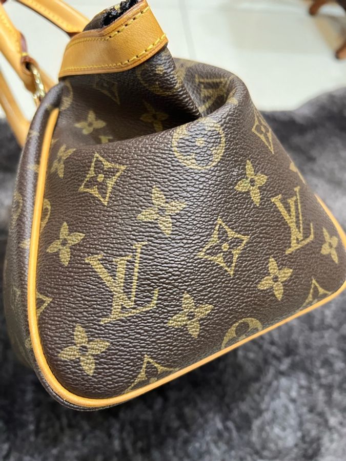 Louis Vuitton 路易威登|LV Tivoli PM 經典老花水餃包 手提包-18