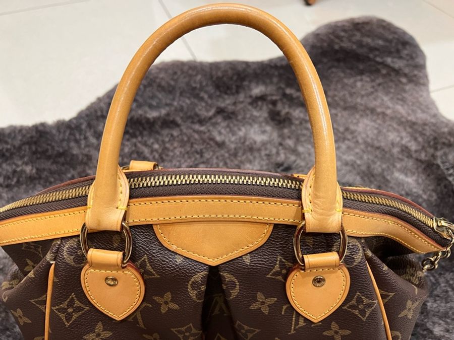 Louis Vuitton 路易威登|LV Tivoli PM 經典老花水餃包 手提包-36