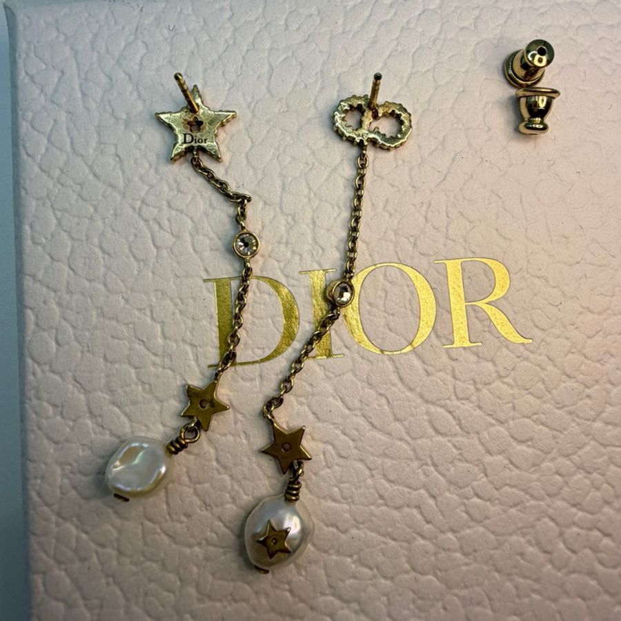 Dior珍珠耳墜-1