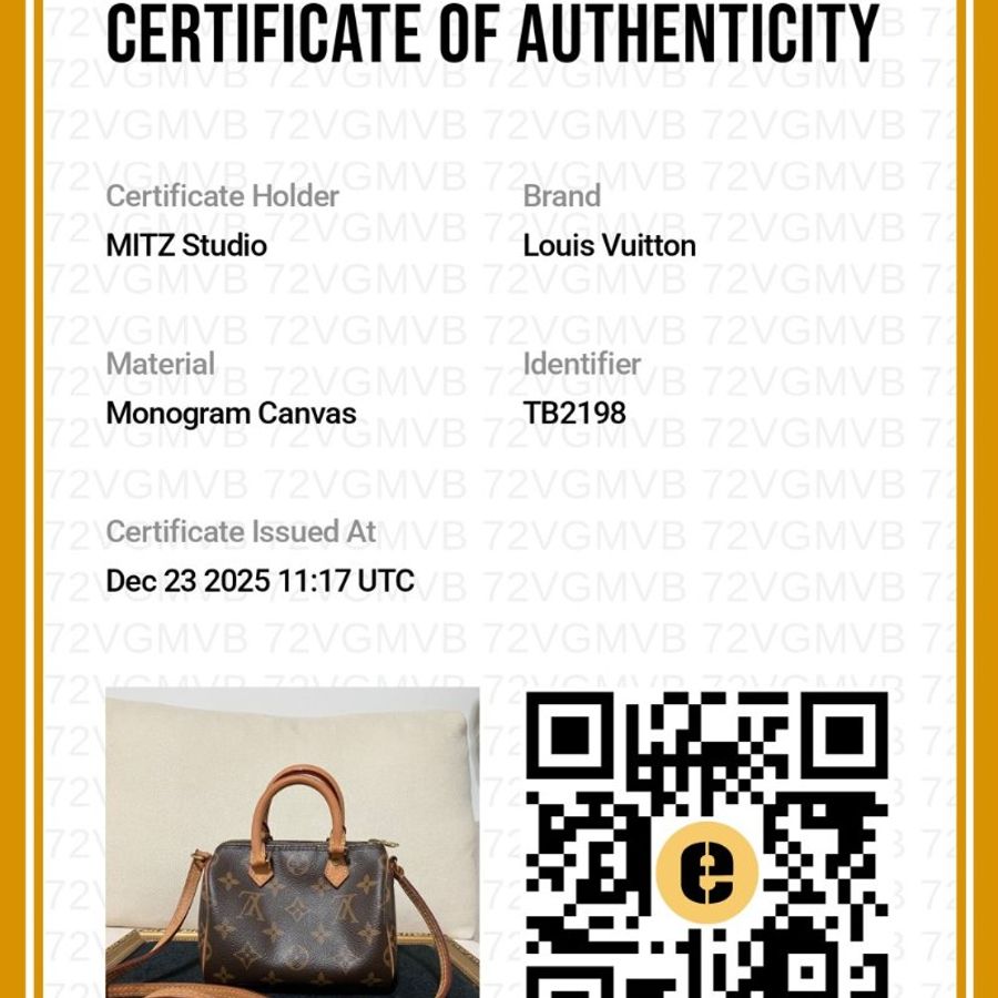 Louis Vuitton Monogram Speedy nano M61252 / 舊款 / 背帶不可拆-7