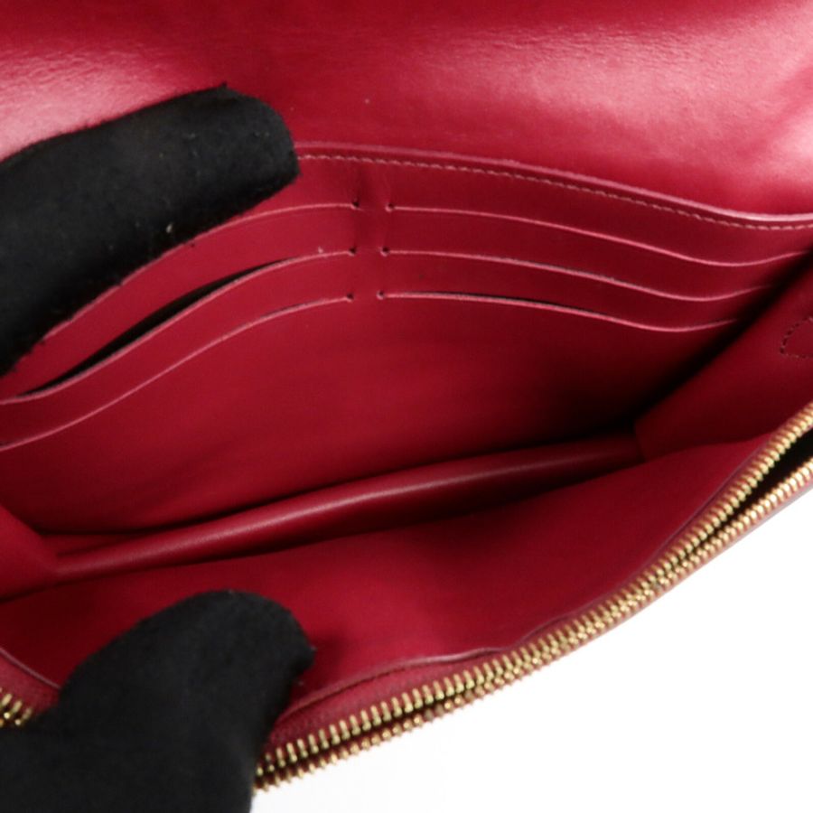 LOUIS VUITTON Monogram Portefeuille Flore鏈帶肩背袋-4
