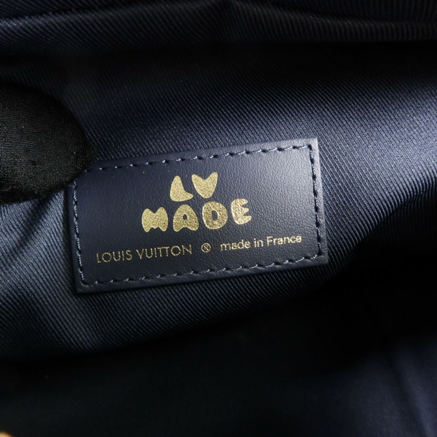 LOUIS VUITTON Monogram Denim/Taurillon Japanese Cruiser手挽肩背兩用袋-5