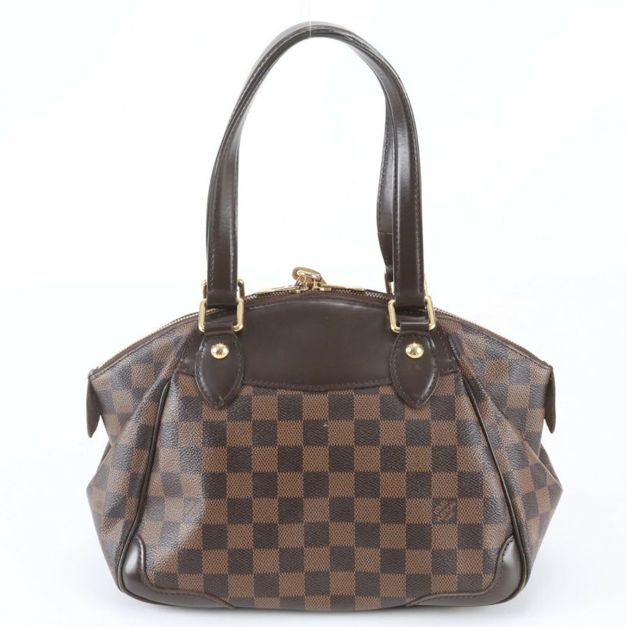 路易威登 Damier Verona PM N41117 棕色女士真皮手提包-2