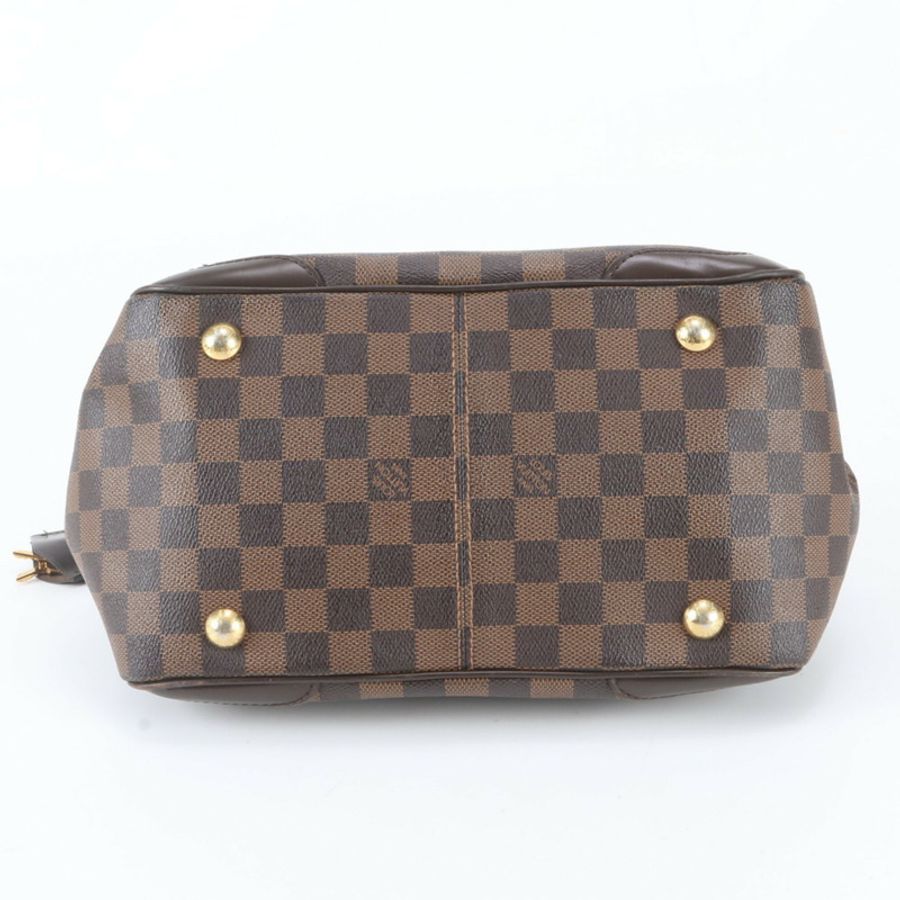 路易威登 Damier Verona PM N41117 棕色女士真皮手提包-5
