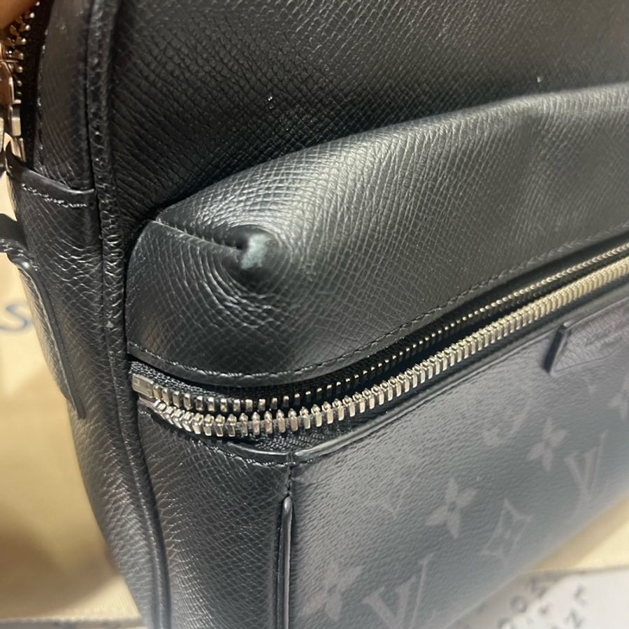 LOUIS VUITTON Outdoor 經典老花 牛皮拼塗層帆布 郵差包-8