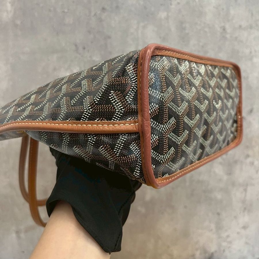 Goyard Mini tote 棕色-9