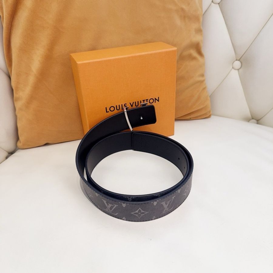 LV/路易威登 簡約 皮革 皮帶 男款 黑色 尺寸:90#-1