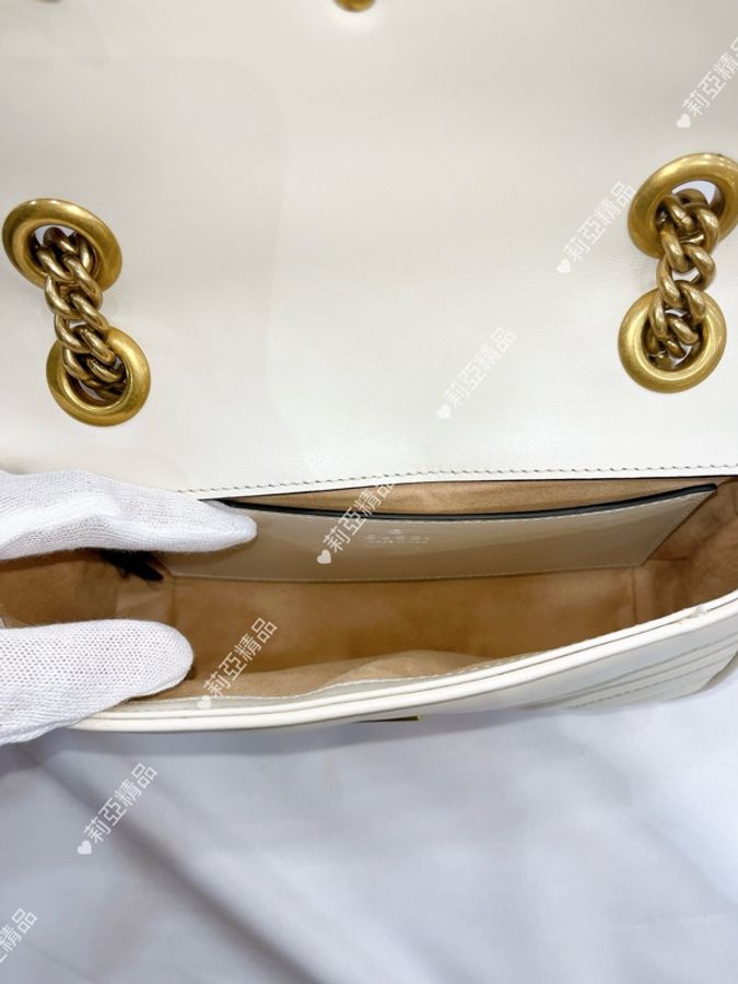 莉亞精品♡ Gucci 馬夢22白金 二手美包-13
