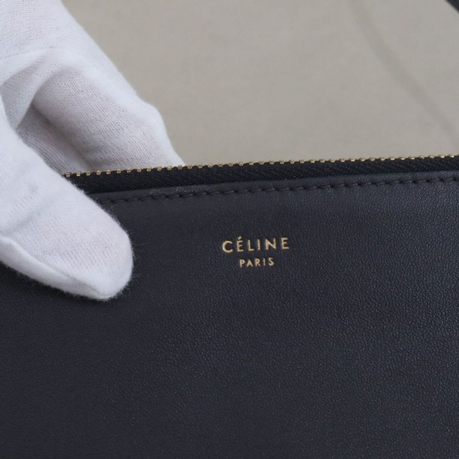 Celine trio 三層挎包烏木色-4