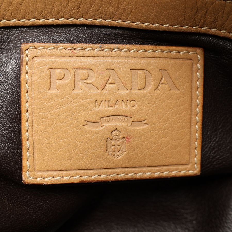 棕色 鹿皮 肩背包【PRADA 普拉達】-3