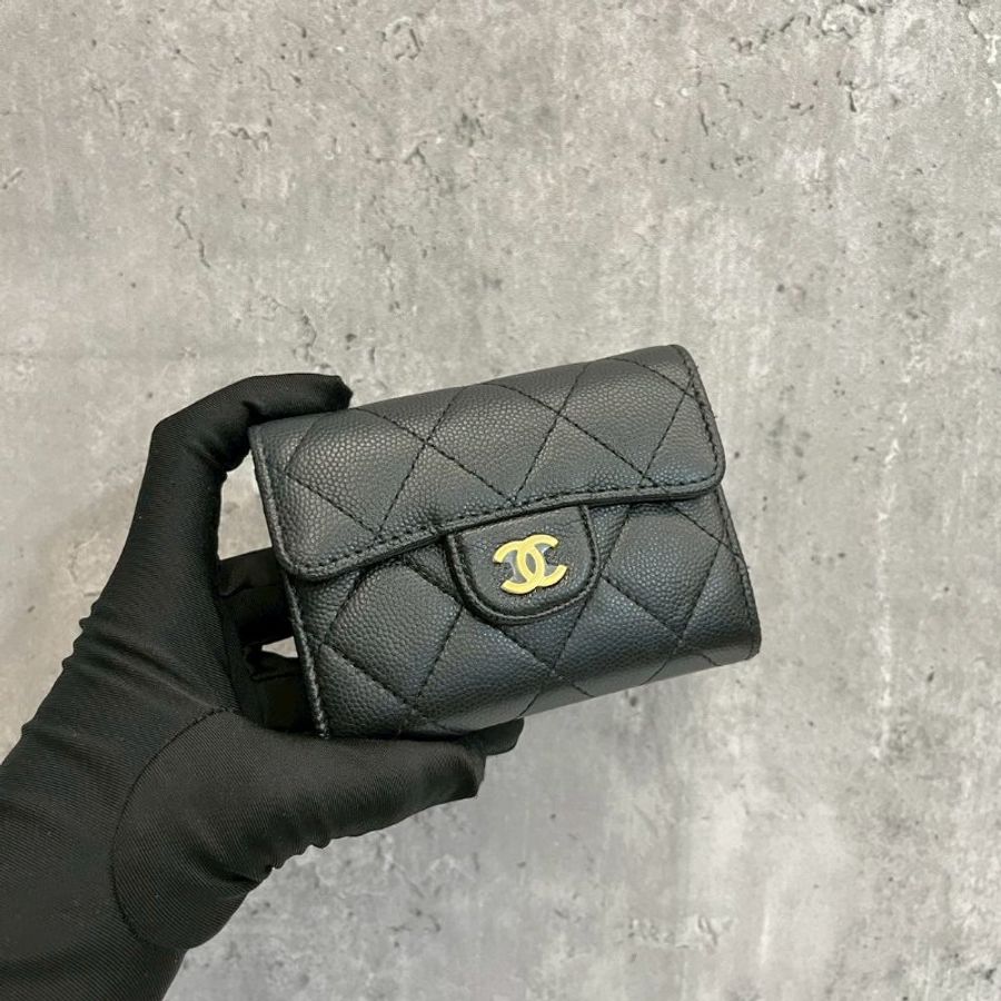 Chanel 雙層零錢 卡包 晶片款-1