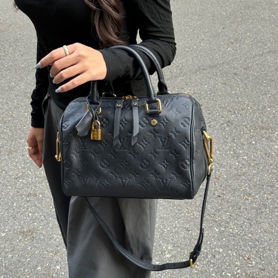 (極新🎁全配) LV Speedy 25 全牛皮 專櫃12萬!-1
