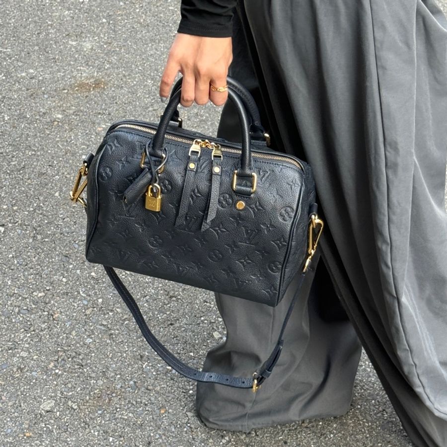 (極新🎁全配) LV Speedy 25 全牛皮 專櫃12萬!-3