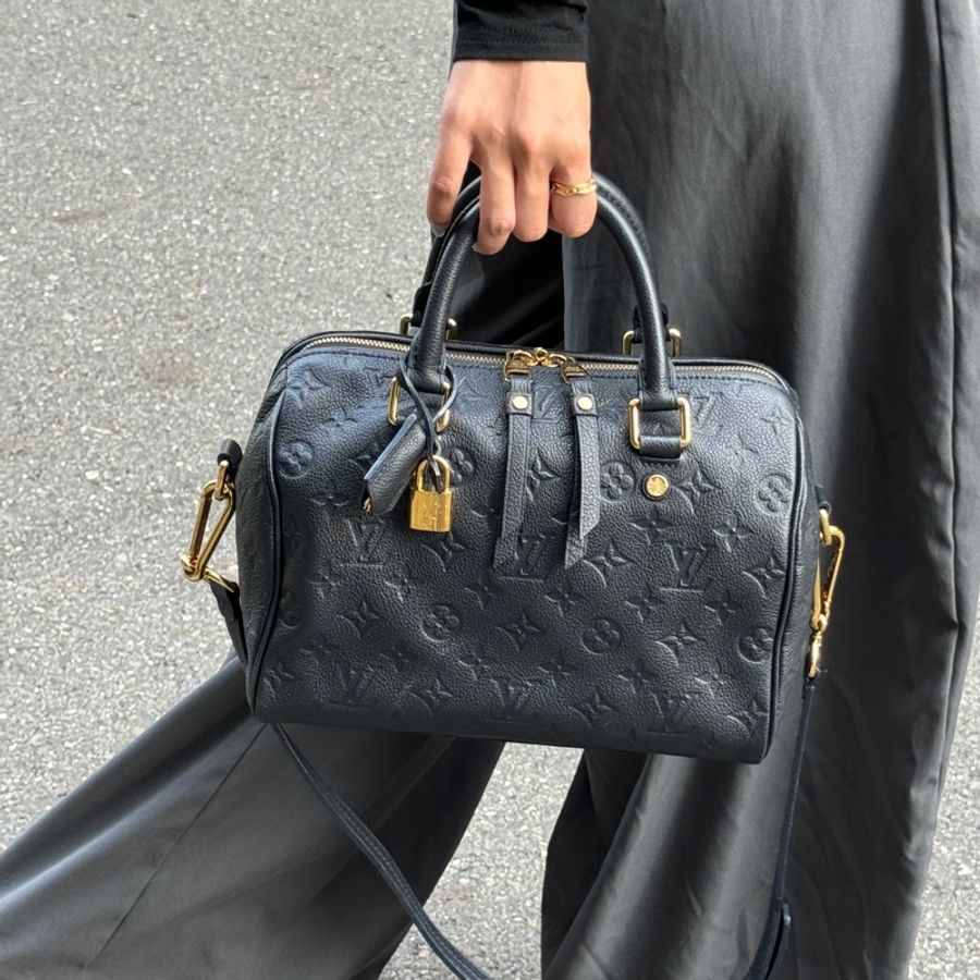 (極新🎁全配) LV Speedy 25 全牛皮 專櫃12萬!-4