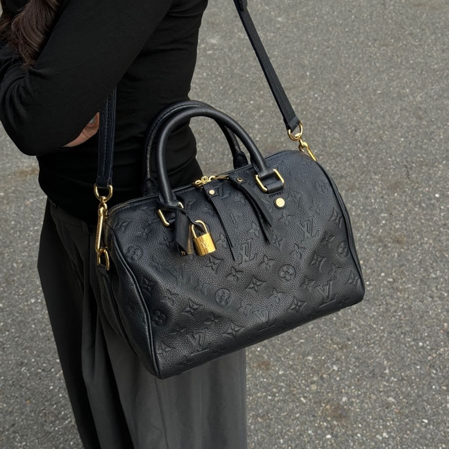 (極新🎁全配) LV Speedy 25 全牛皮 專櫃12萬!-5