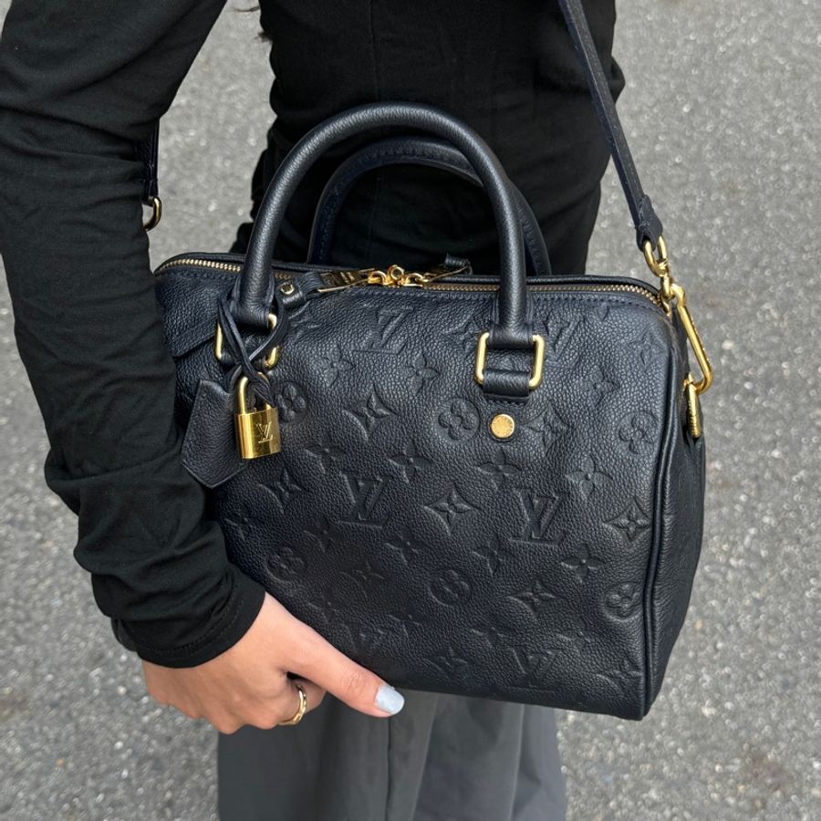 (極新🎁全配) LV Speedy 25 全牛皮 專櫃12萬!-6