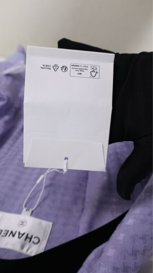 Chanel 24A曼彻斯特手工坊系列秀款紫色收腰两口外套袖口可拆卸-40