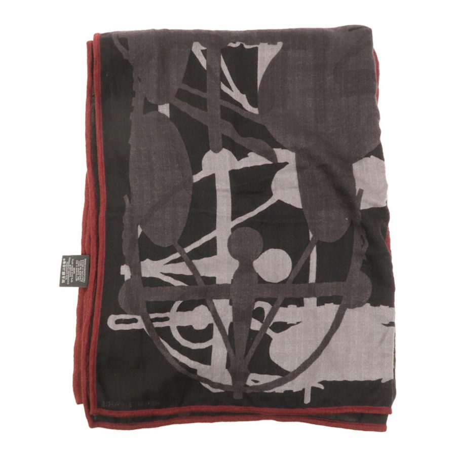 HERMES 絲質/羊絨Scarf 63X160cm圍巾-1