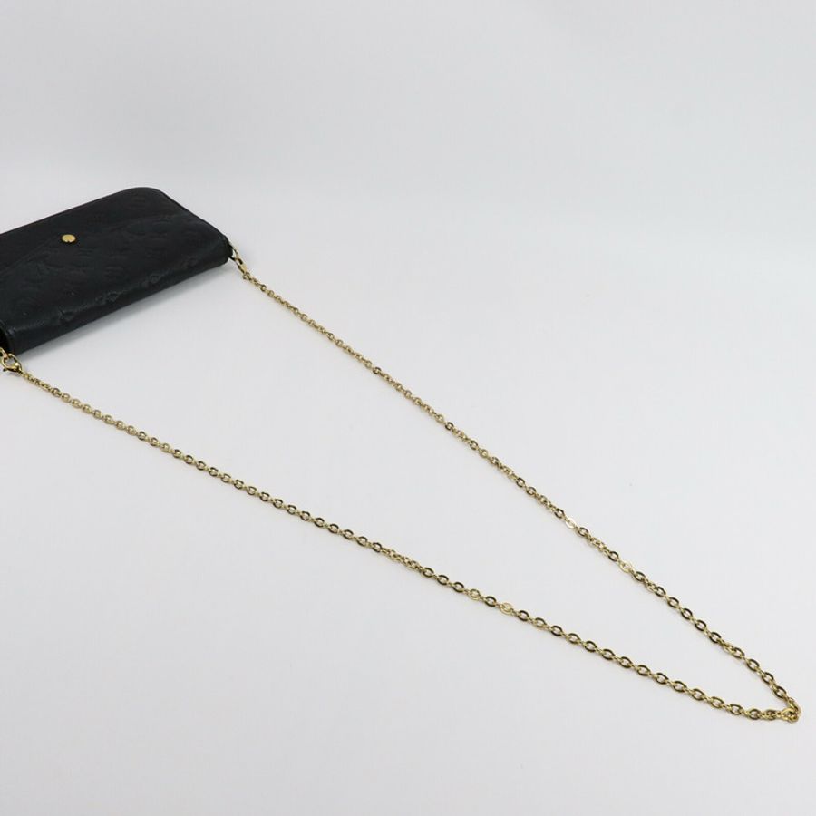 LOUIS VUITTON Monogram Empreinte Felicie Pochette鏈帶肩背袋-8