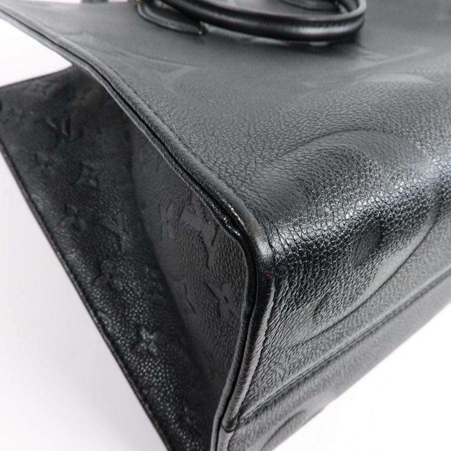 LOUIS VUITTON Monogram Empreinte On The Go MM金扣手挽肩背兩用袋-10