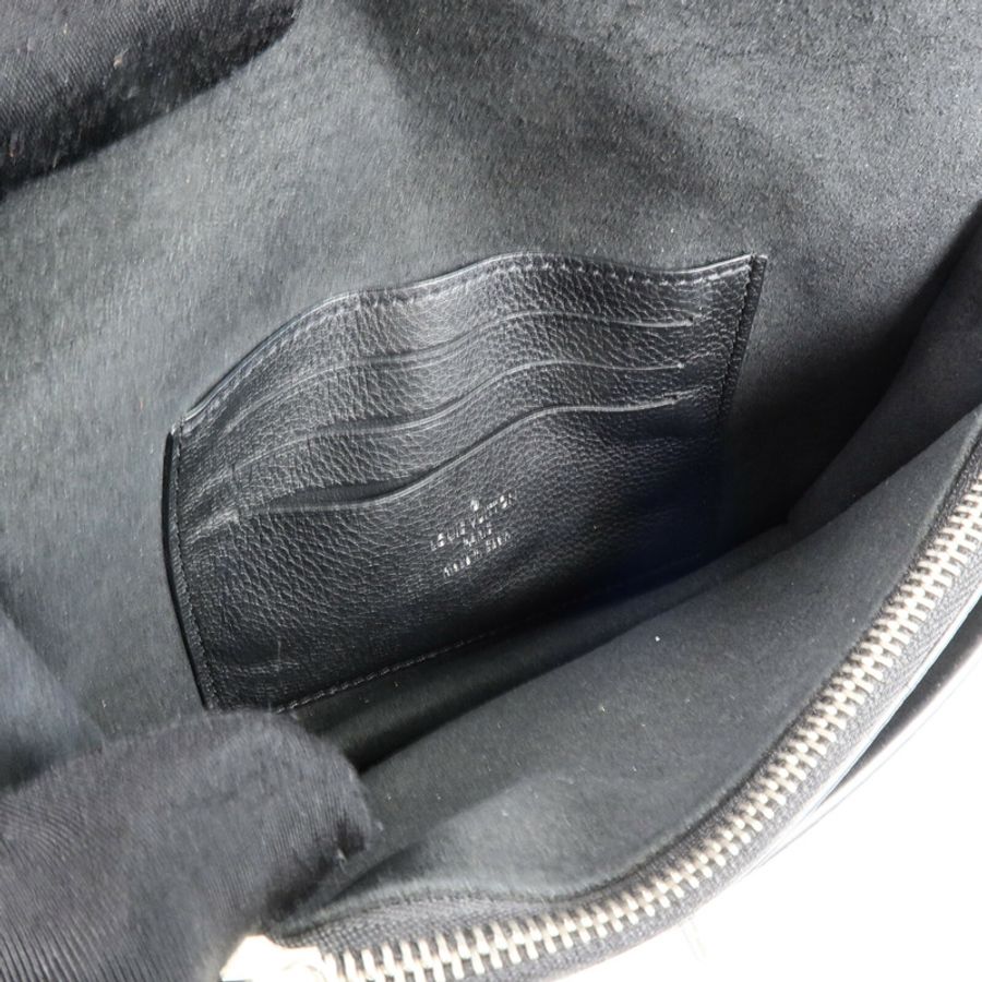 LOUIS VUITTON 牛皮皮革Mylockme銀扣鏈帶肩背袋-4