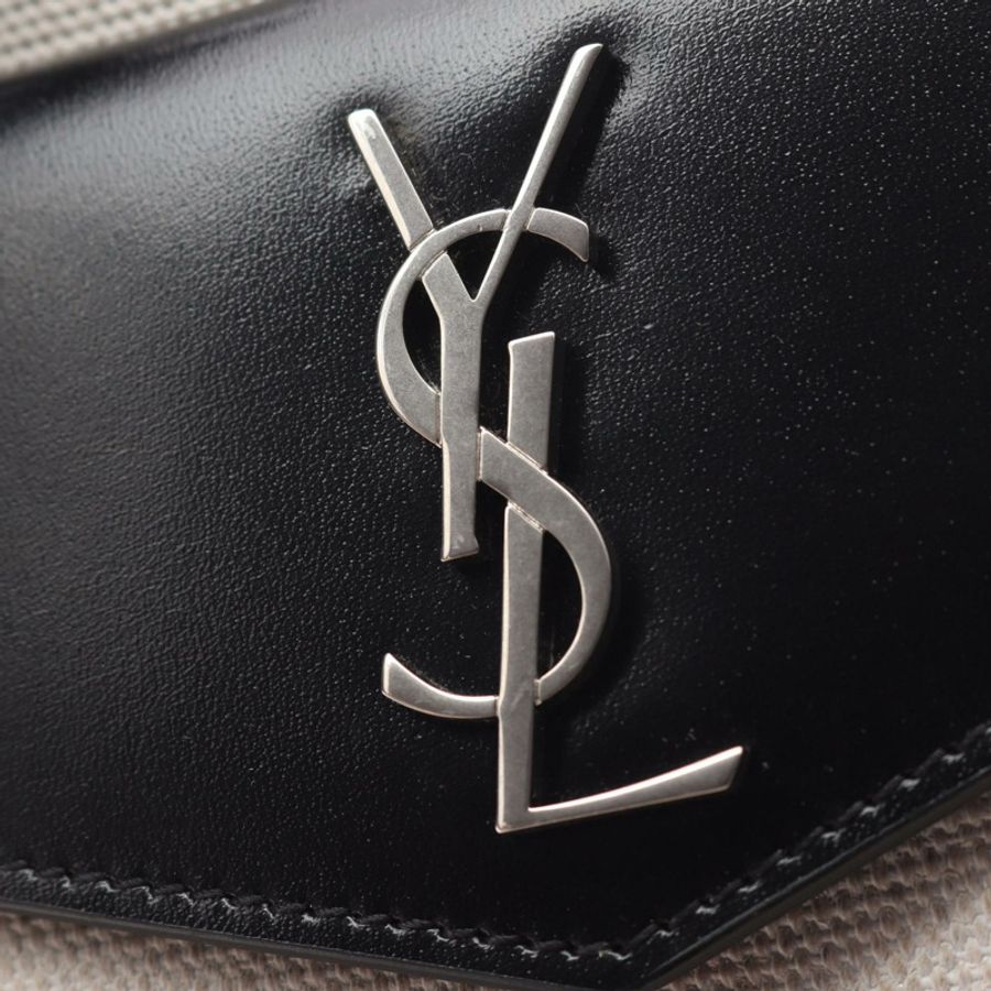 SAINT LAURENT PARIS Uptown 小號托特斜背包 561203 9J57E 帆布 二手-10