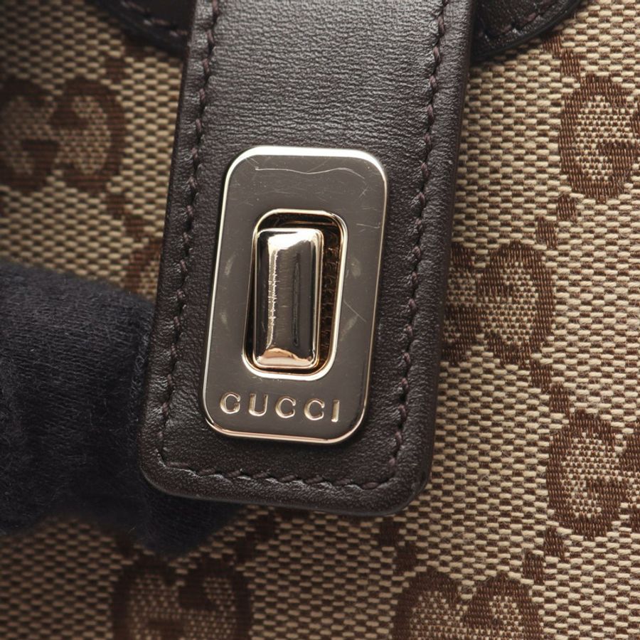 GUCCI Moonside Sherry Line GG帆布單肩手提包 786015 帆布皮革 二手-6