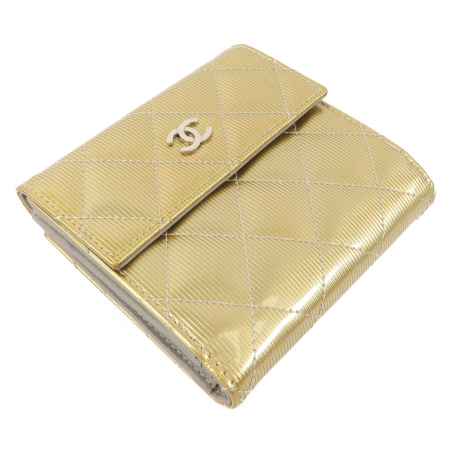 CHANEL 漆皮皮革Bifold Wallet錢包-2