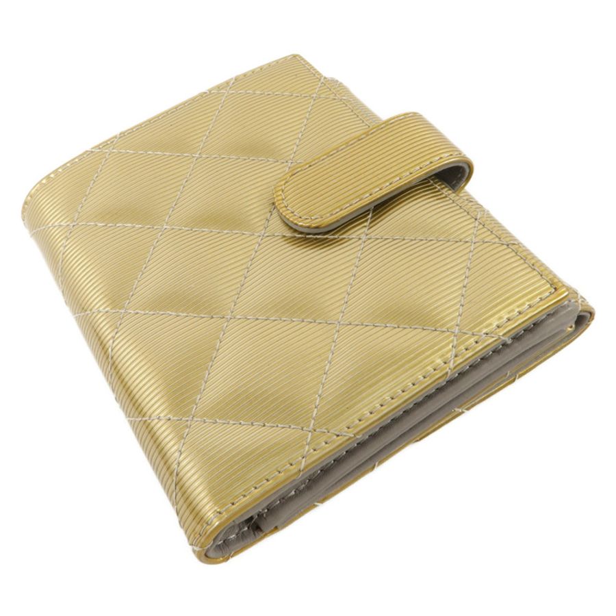 CHANEL 漆皮皮革Bifold Wallet錢包-3