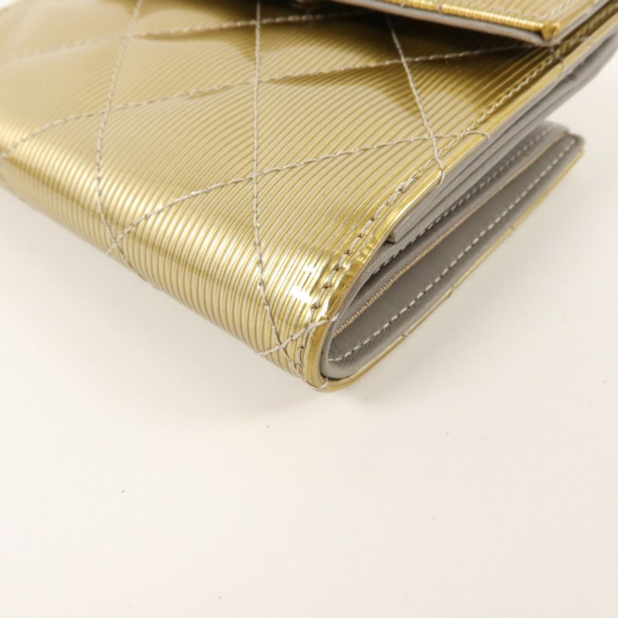 CHANEL 漆皮皮革Bifold Wallet錢包-15