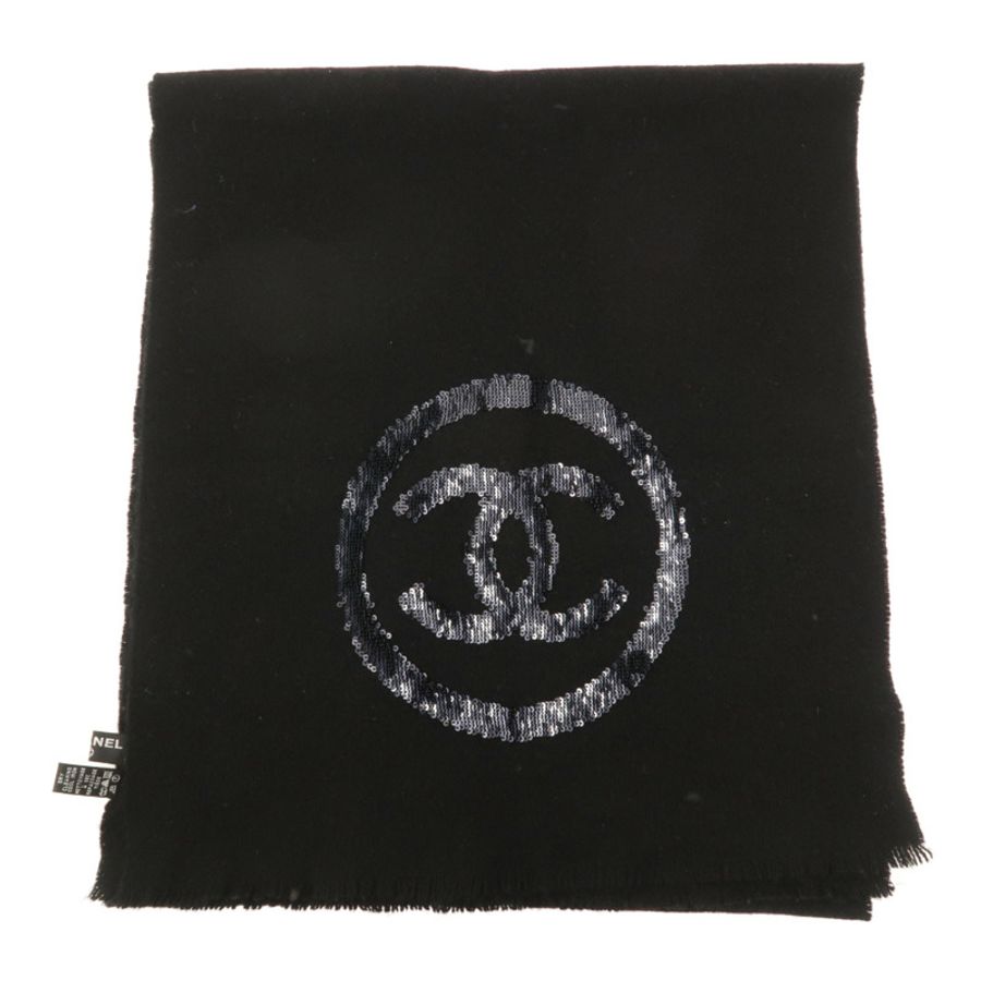 CHANEL 羊絨Scarf 38X180cm圍巾-1