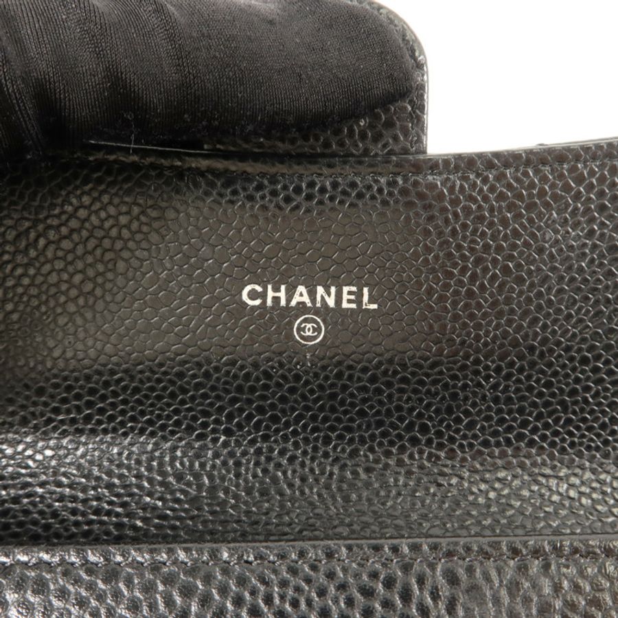 CHANEL 牛皮皮革Classic Flap Wallet錢包-5