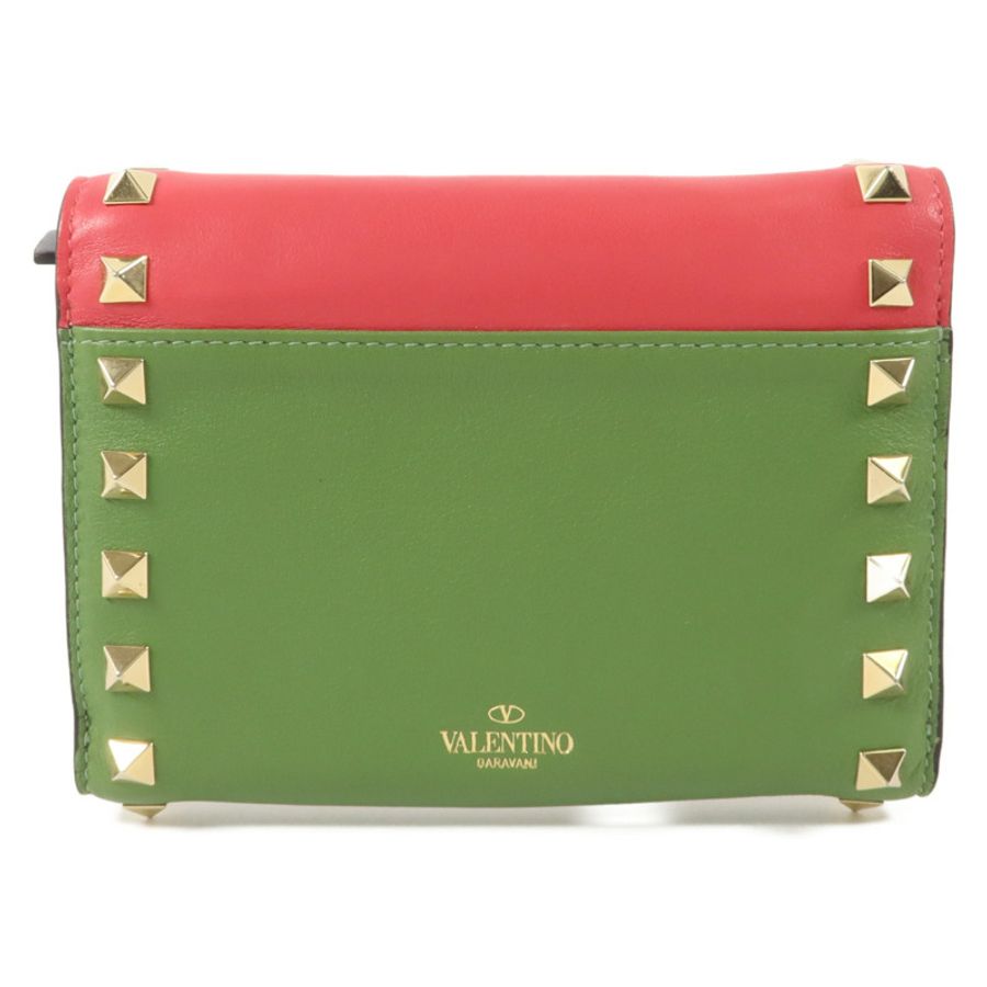 Valentino 牛皮皮革Rockstud Wallet錢包-1