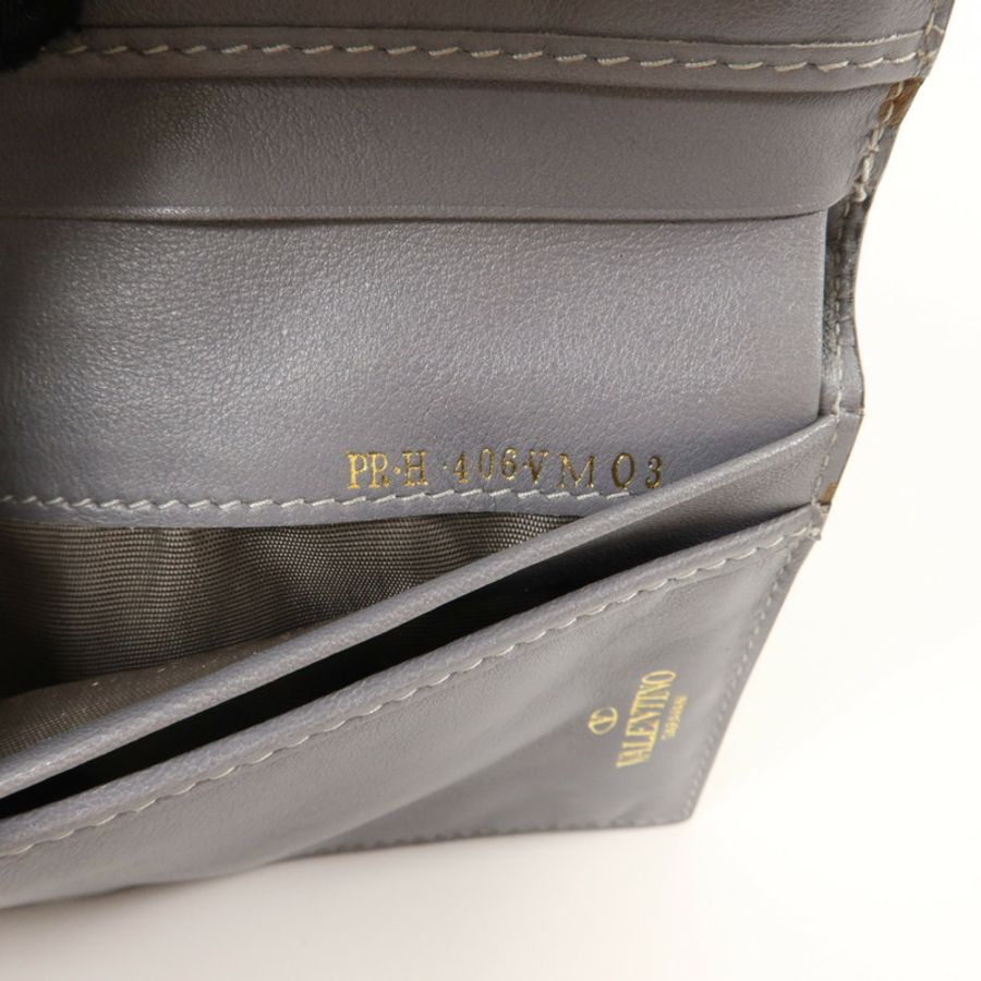 Valentino 牛皮皮革Rockstud Wallet錢包-8