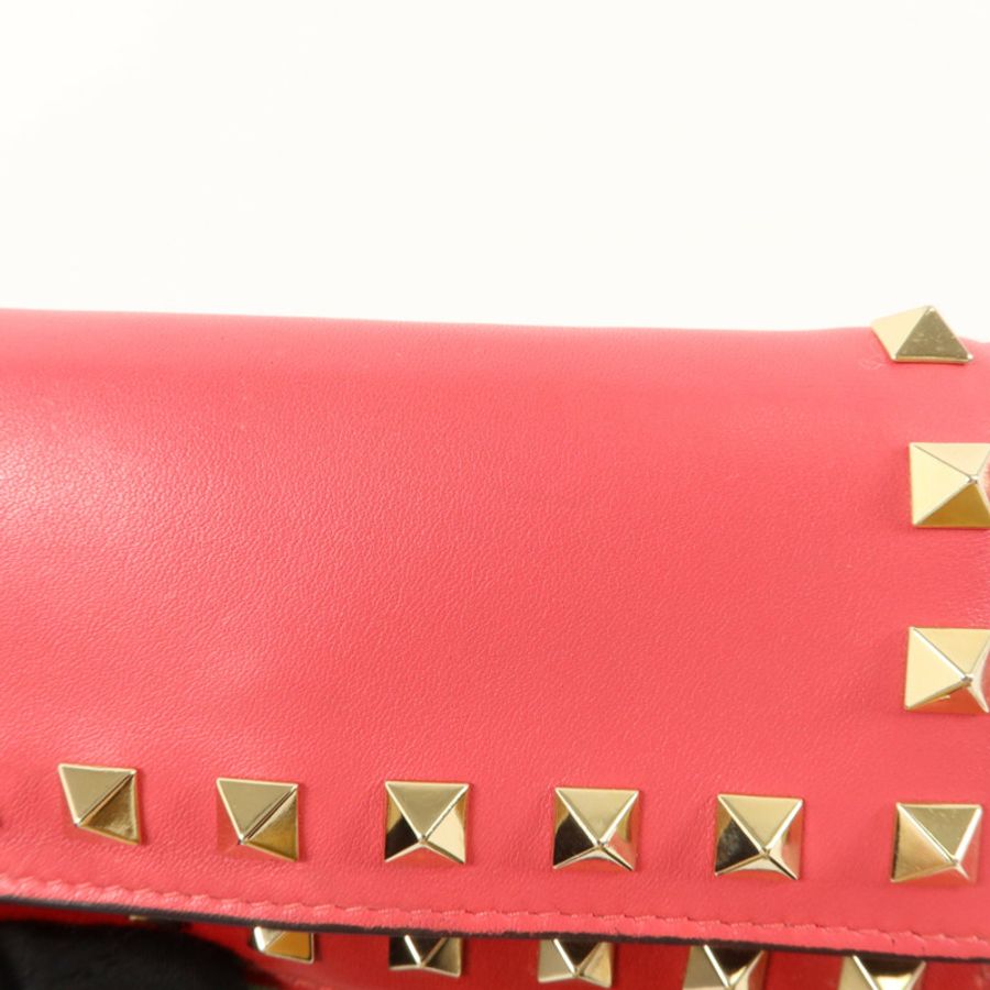 Valentino 牛皮皮革Rockstud Wallet錢包-16