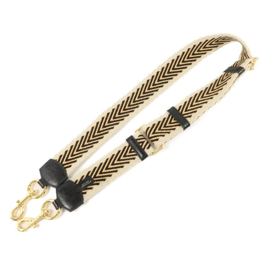 MARC JACOBS 織帶/牛皮皮革The Arrow Webbing Strap肩帶-1